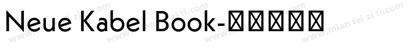 Neue Kabel Book字体转换